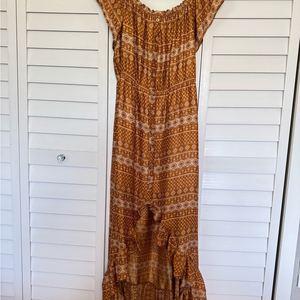 Vici High Low Dress XL bohemian maxi fall dress NWOT!